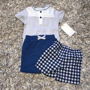 NWT Henley short set